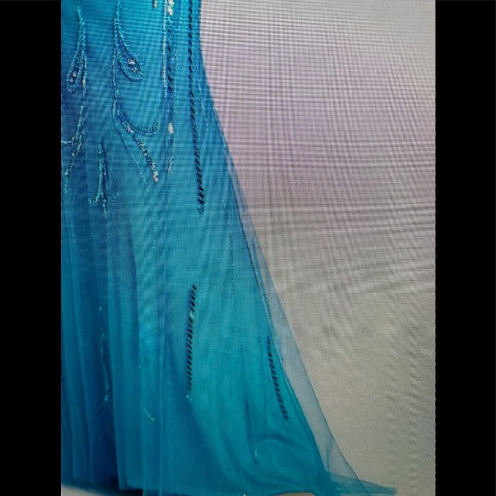 NWT Ellie Wilde by Mon Cherie style EW117099 turquoise 8 - Picture 2 of 13